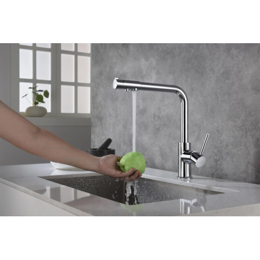 Смеситель для кухни AQUATEK Европа AQ1386CR однорычажный хром